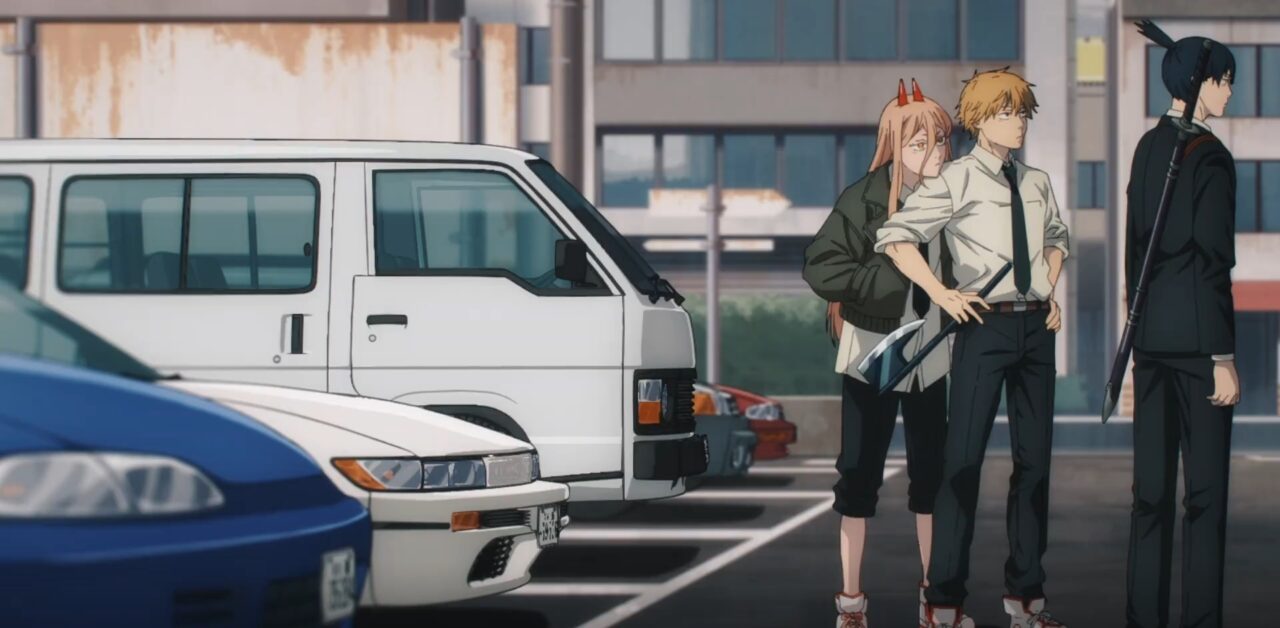 アニメチェンソーマン第5話の日本車