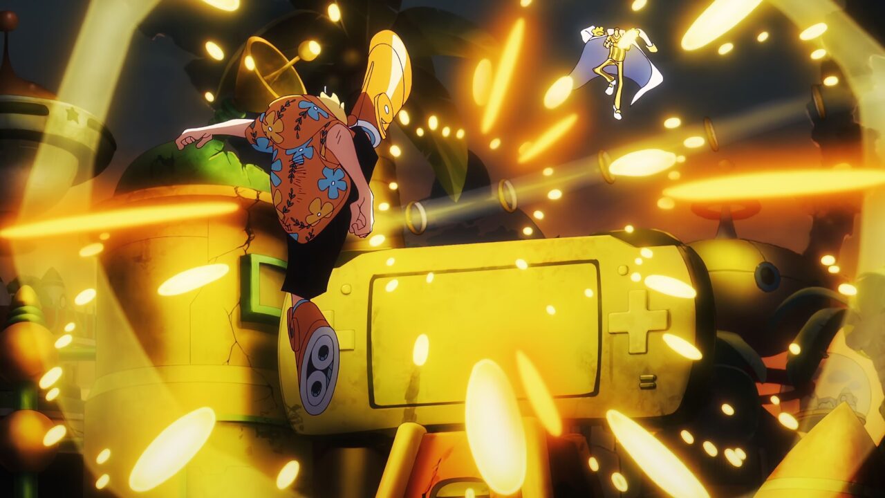 レーザーを蹴るサンジ