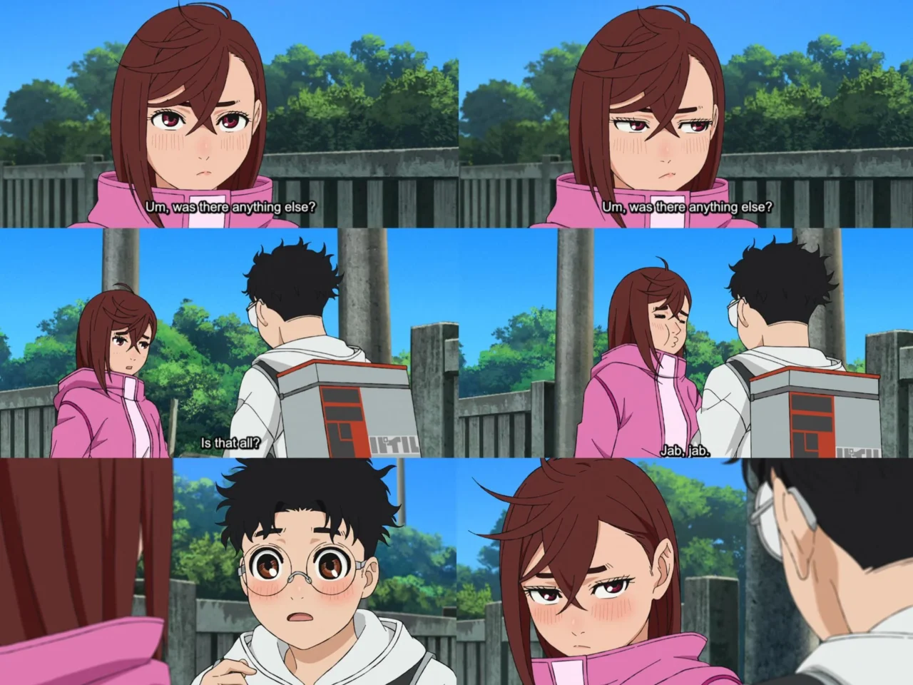 オカルンに甘える桃