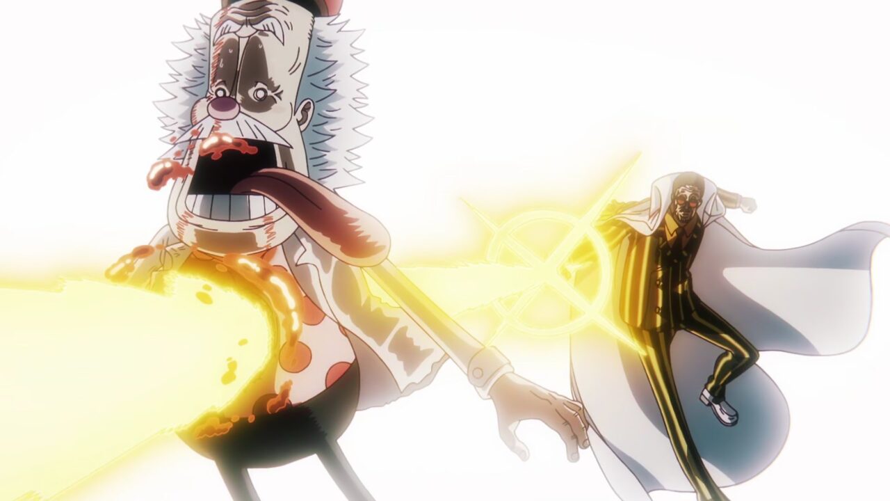 アニメ【ONE PIECE】第1142話のベガパンクと黄猿