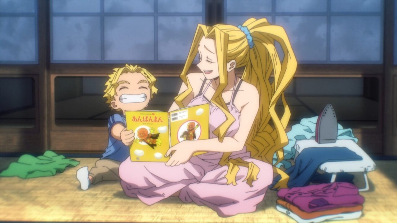 幼いオールマイトとお母さん