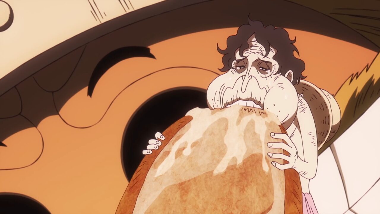 ハカールを食べるルフィ