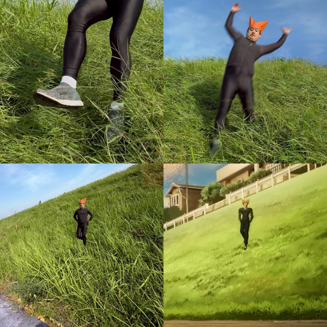 ワンパンマンのガロウのコスプレ