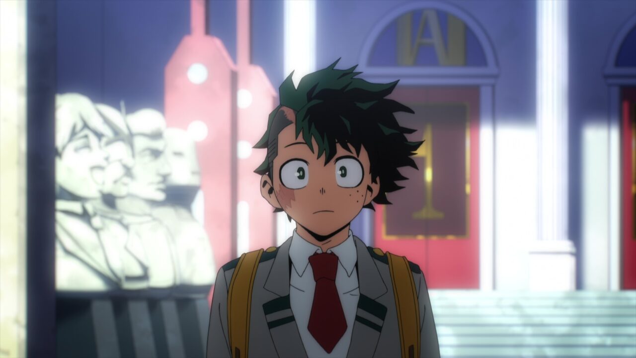 緑谷出久の髪型