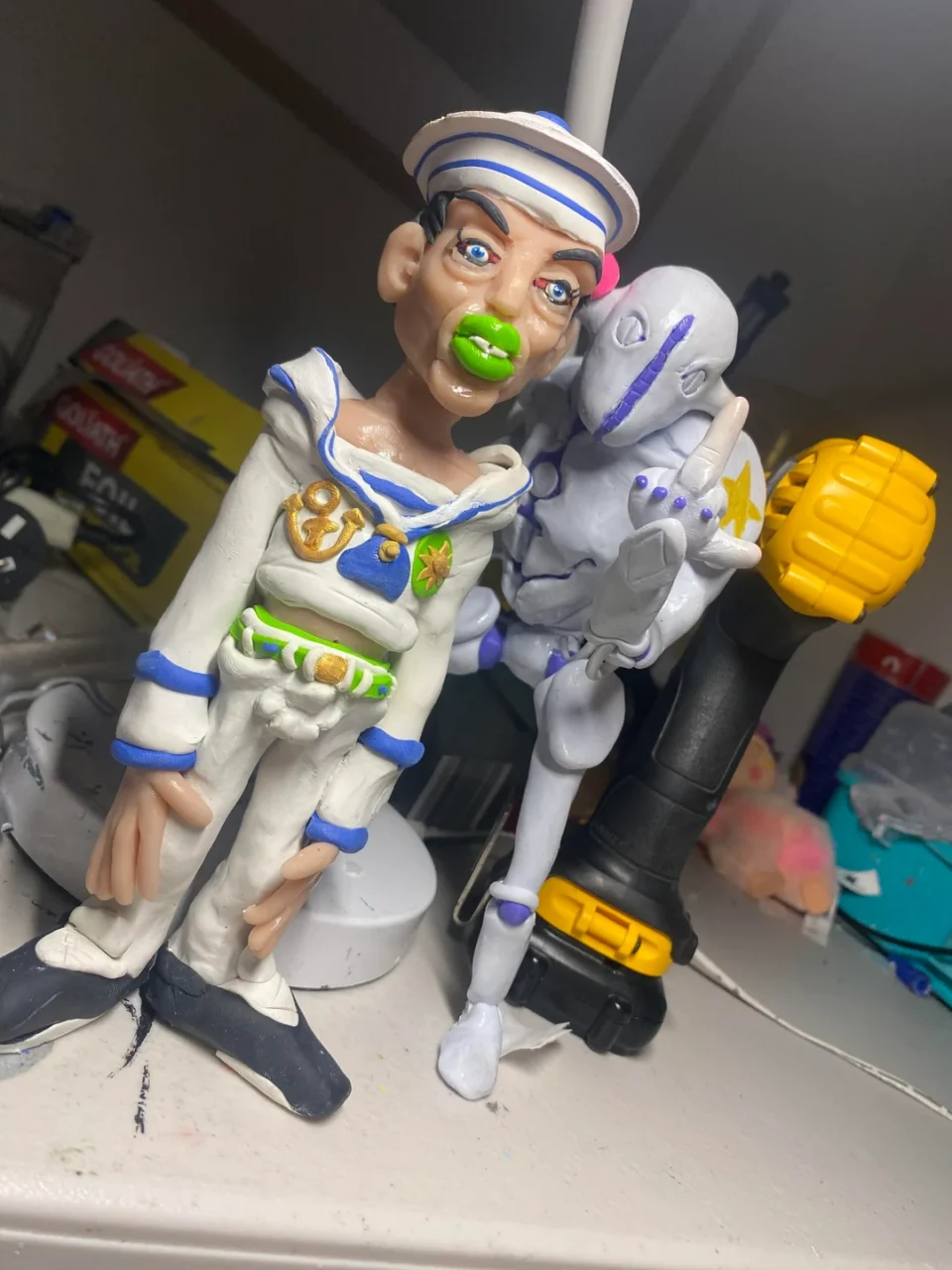 ジョジョの粘土作品1