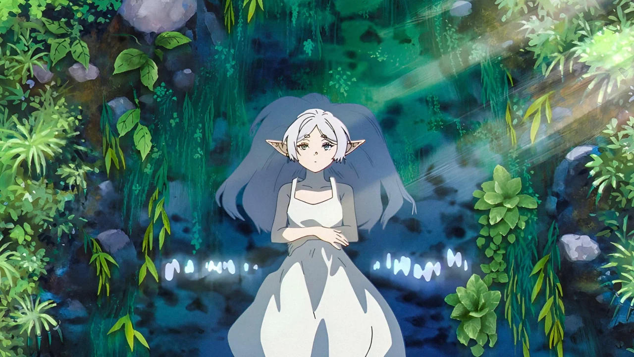 水に浮かぶフリーレン