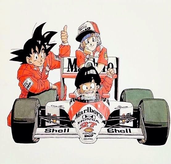 鳥山明が描くマクラーレン・ホンダ