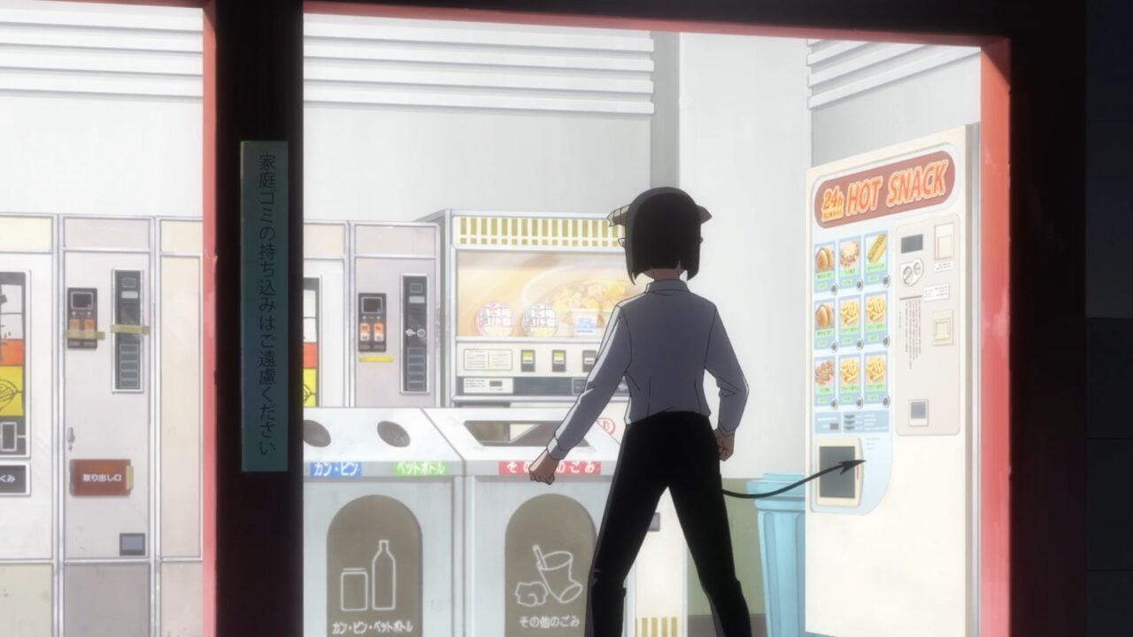 深夜のサービスエリア