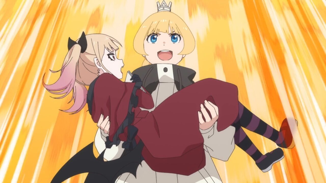 バニラちゃんをお姫様抱っこする姫様