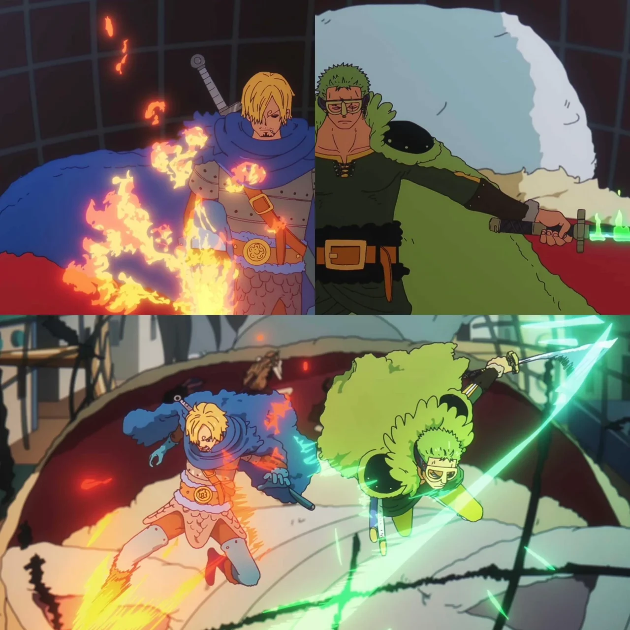 ゾロとサンジの神作画シーン