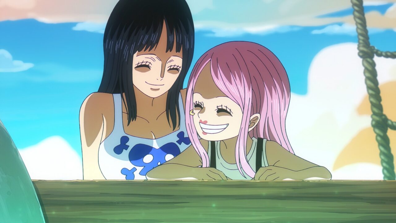 アニメ【ONE PIECE】第1162話のロビンとボニー